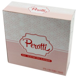Perotti 6'lı Opal Yemek Tabağı - Kalp
