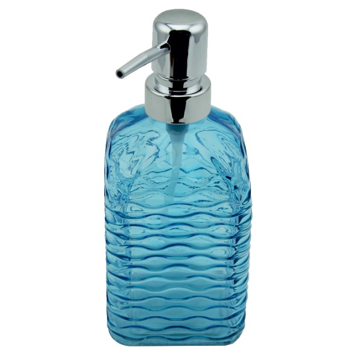 Perotti Cam Kare Sıvı Sabunluk - Mavi