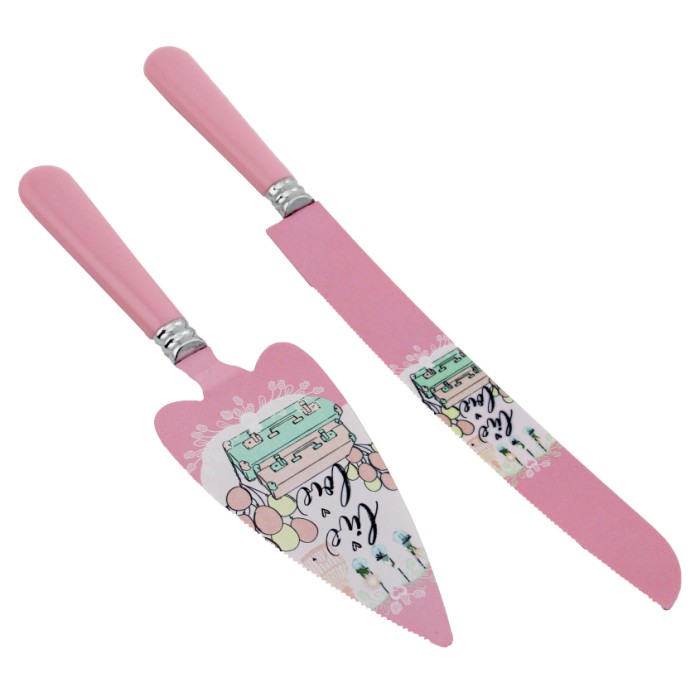 Rooc 2�li Pasta Servis Seti Pembe