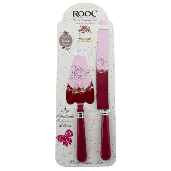 Rooc 2�li Pasta Servis Seti Mor