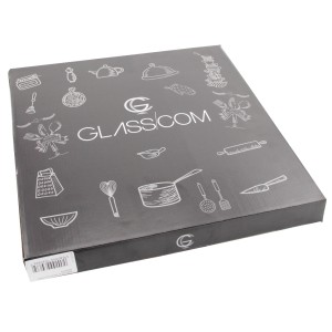 Glasscom 2 Katlı Cam Kurabiyelik Sunum Tabağı