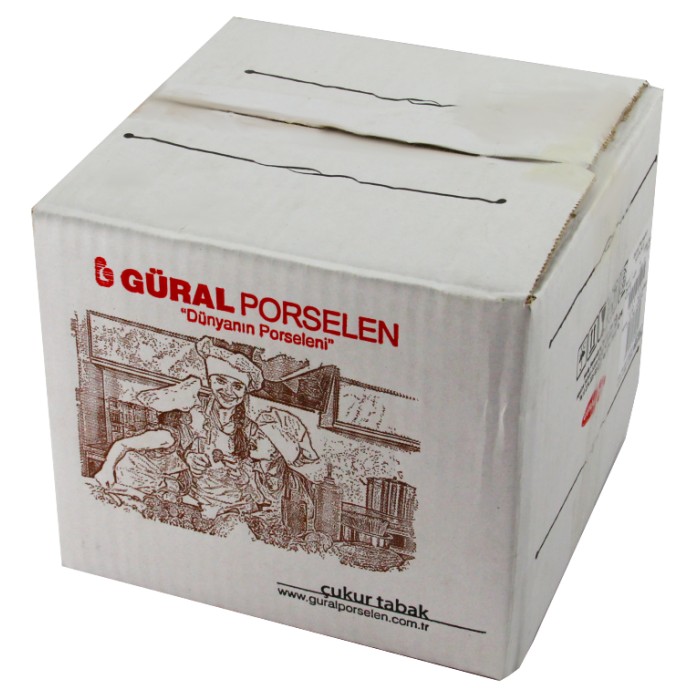 Güral Porselen 12�li Çukur Küçük Yemek Tabağı 19cm