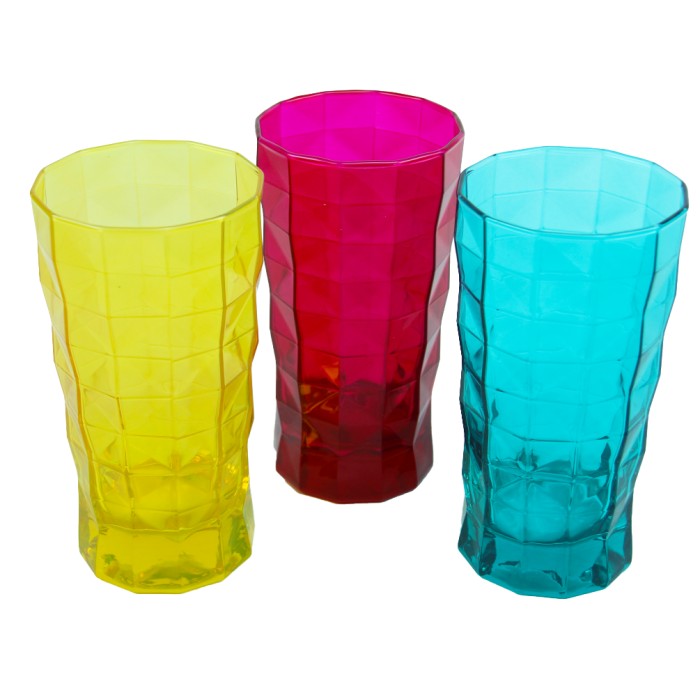 Paşabahçe Przm 3'lü Renkli Meşrubat Bardağı