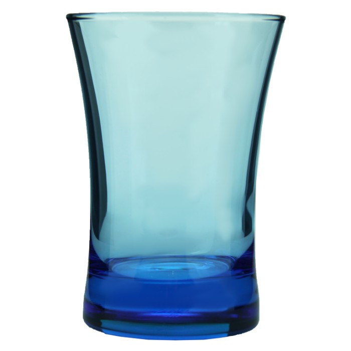 Azur 3'lü Kahve Yanı Su Bardağı Mavi