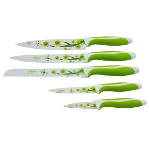 Pakiş 5'li Desenli Bıçak Seti Yeşil